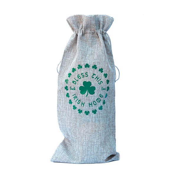 Bless This Irish Home Wine Bag