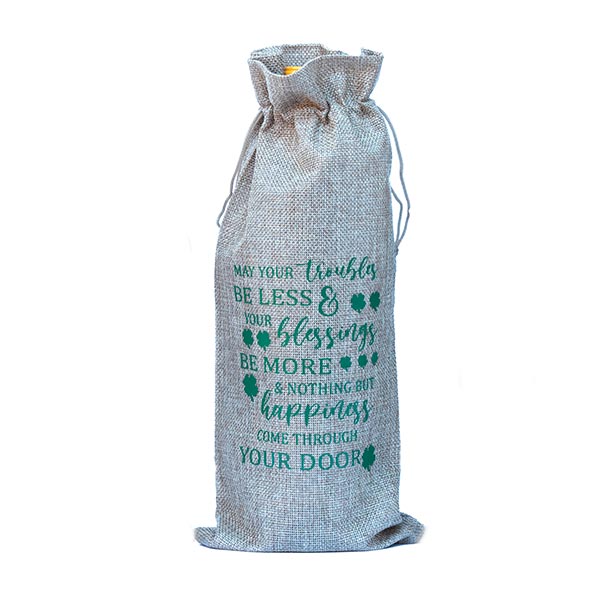 Irish Blessing Wine Bag