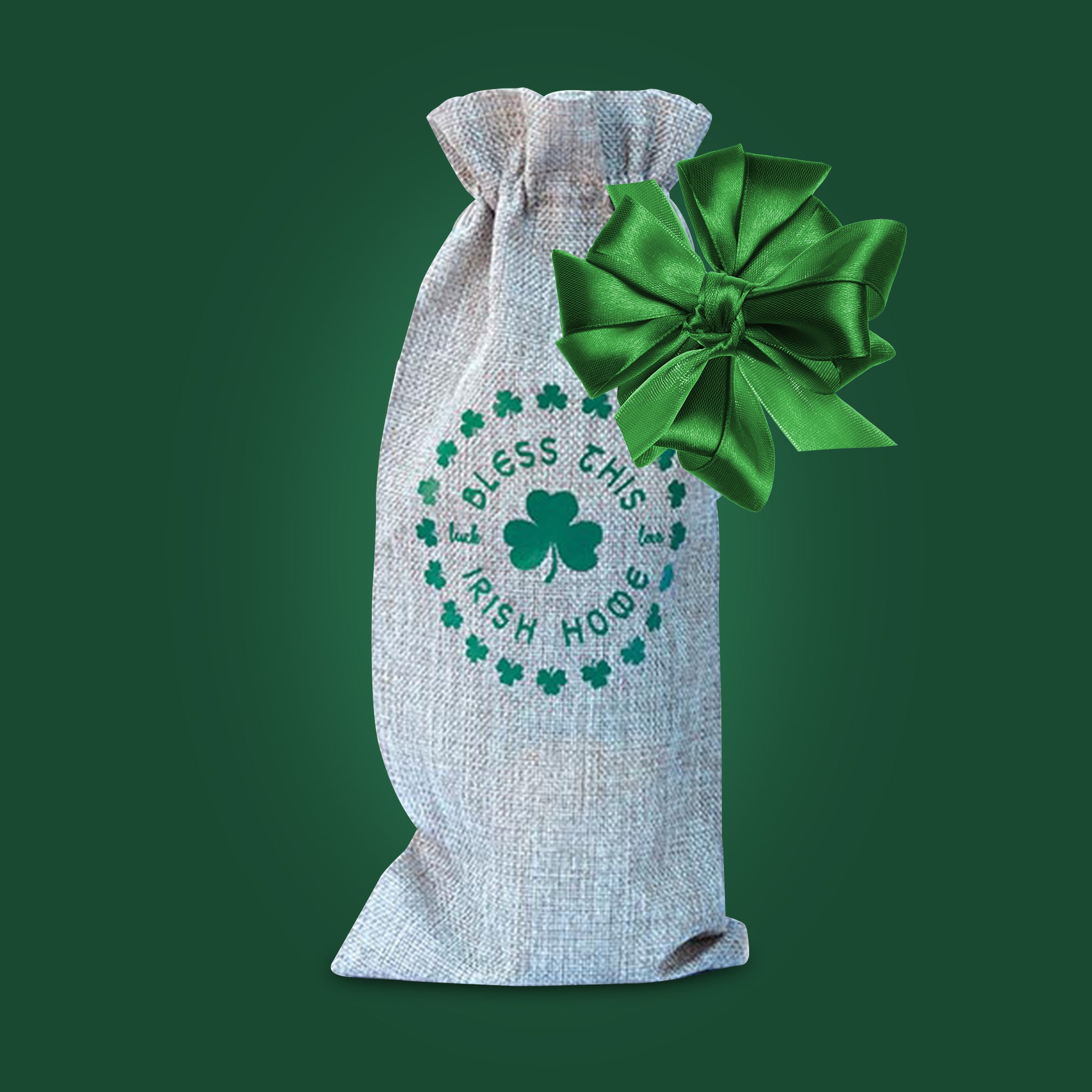 Bless This Irish Home Wine Bag