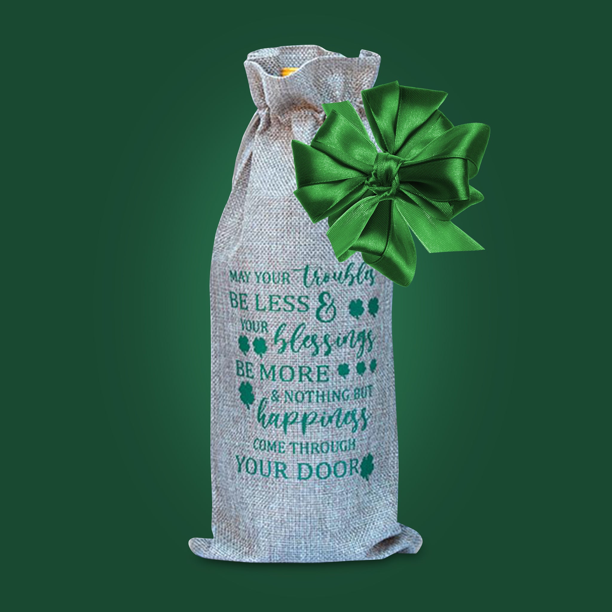 Irish Blessing Wine Bag